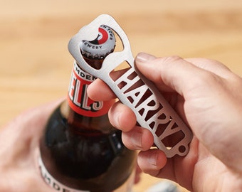 Personalised Solid Steel Bottle Opener