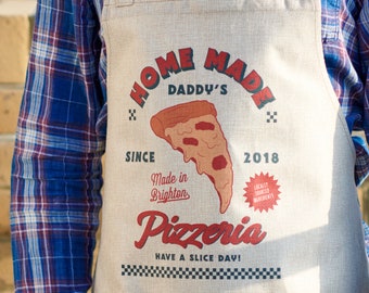 Personalised Burlap Pizza Apron