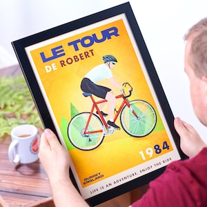 Personalised Vintage Style Road Bike Print