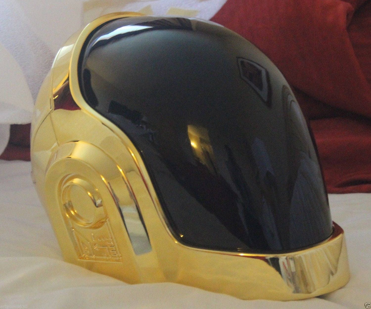 Casque Daft Punk Guymanuel 24K Gold Chrome Etsy