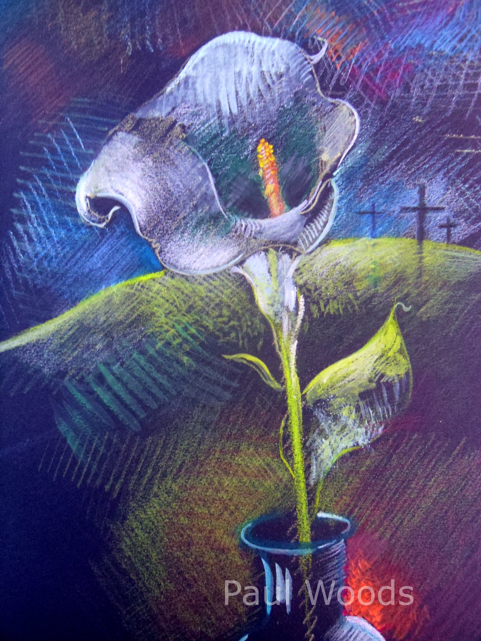 Digital Download Flower Drawing. Wall Hanging Livingroom Art Etsy