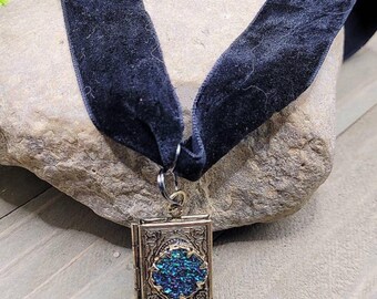 Black Velvet Choker with Locket