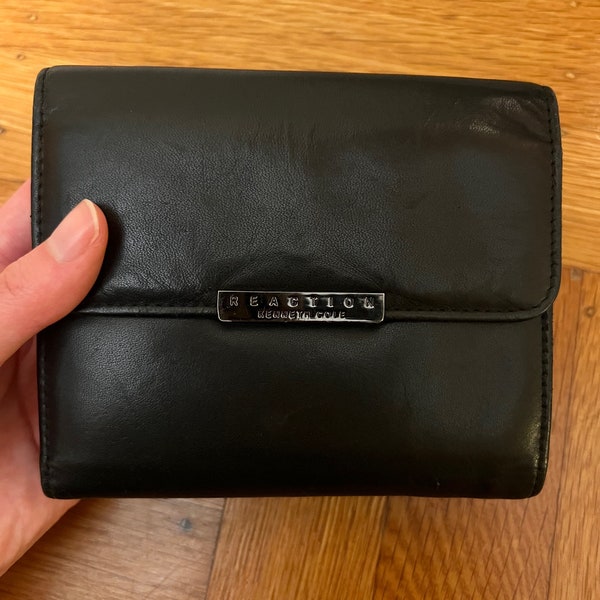 Kenneth Cole Reaction Black Leather Wallet