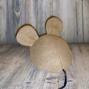 Handmade Upcycled Mouse Recycled Fabric Mouse Wool and Flannel Mousie Eco Friendly Toy Rustic Nursery Decor Mouse Pillow image 2