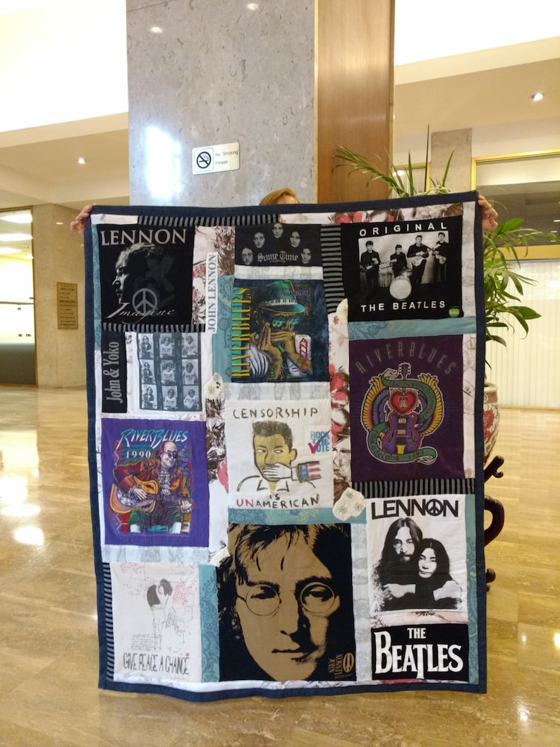 Custom T-Shirt Quilt Concert Tee Quilt Custom Quilt Sports Tee Shirt Handmade Art Quilt