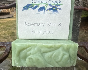 Sapone artigianale al rosmarino, menta ed eucalipto