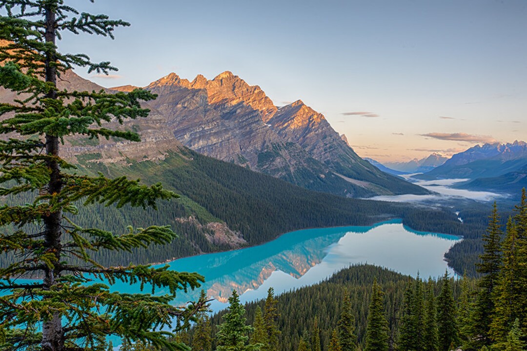 Peyto Lake Print, Banff National Park, Sunrise, Banff National Park ...