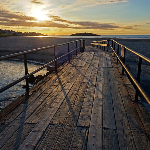 Good Harbor Beach Foot Bridge, Gloucester MA, North Shore, New England, Beach Decor, Beach Photography, Beach Print, Thacher Island