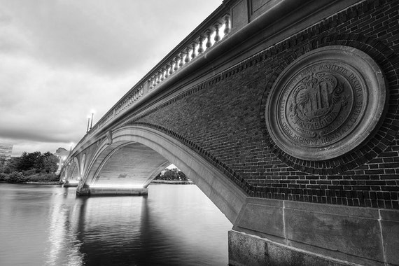 John Weeks Bridge in Harvard Square, Cambridge MA, Charles River, Harvard  University, Bridge Photography, Bridge Decor, Bridge Print