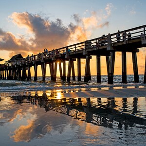 Naples Pier at Sunset Naples Florida, Naples Photography, Naples Print, Naples Art, Naples Decor, Florida Print, Florida Decor, Florida Art