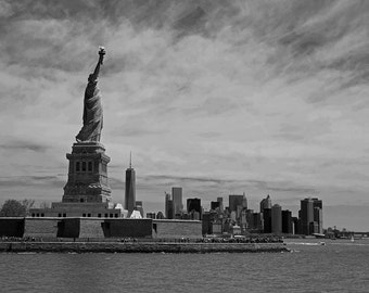 Impression Sur Toile New York Statue Of Liberty - Décoration Murale Moderne, Multicolore