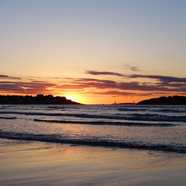 Good Harbor Beach, Gloucester MA, North Shore, New England, Sunrise, Beach Decor, Beach Photography, Beach Print, Thacher Island, Lighthouse