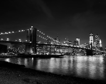 New York Photography, New York print, Brooklyn Bridge Print, New York Photograph, Bridge Photography, Bridge Print,  New York Skyline, Dumbo