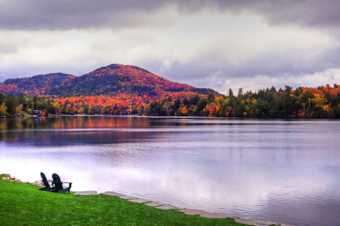 Mirror Lake, Lake Placid, Autumn, Adirondacks, Adirondacks Wall Art