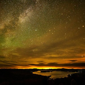 Maine Print, Rangeley Maine, Height of Land, Milky Way, Rangeley Lake, Mooselookmeguntic Lake