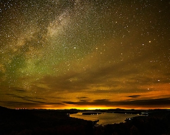 Maine Print, Rangeley Maine, Height of Land, Milky Way, Rangeley Lake, Mooselookmeguntic Lake