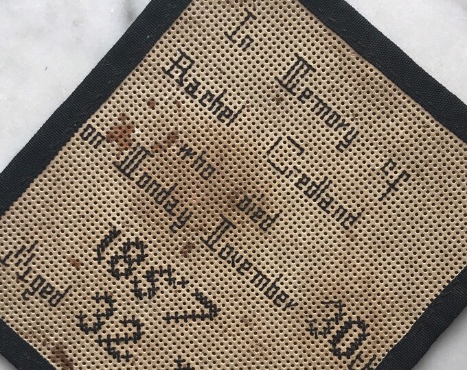 Victorian Mourning Punch Paper Embroidery Etsy