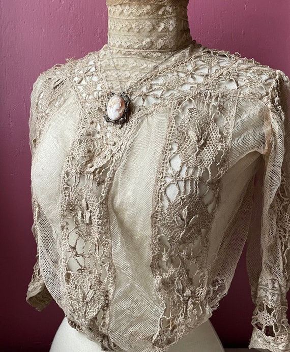 Antique Edwardian Lace Blouse - image 1