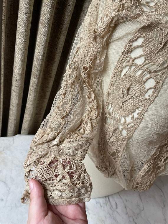 Antique Edwardian Lace Blouse - image 7