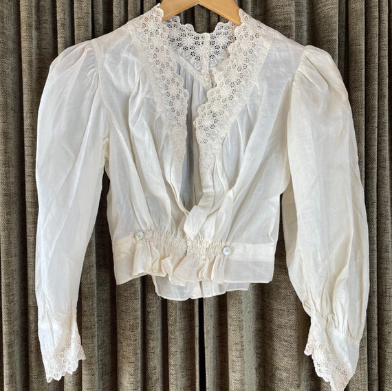 Buy Victorian Civil War Era Cotton Blouse C. 1860s Online in India 