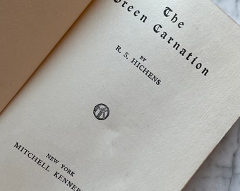 The Green Carnation by Robert Hichens 1908 Oscar Wilde Parody