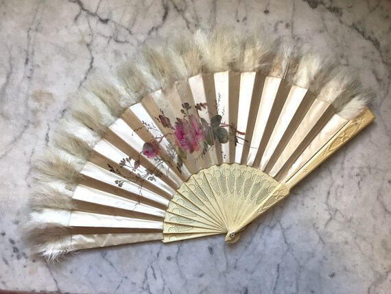 Victorian Hand Painted Fan
