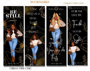 Black Girl Bookmarks |African American Gifts | Gifts for Her| Bookish| Black Women Gifts | Well Read Black Girl| Black Owned| Bookmark Set