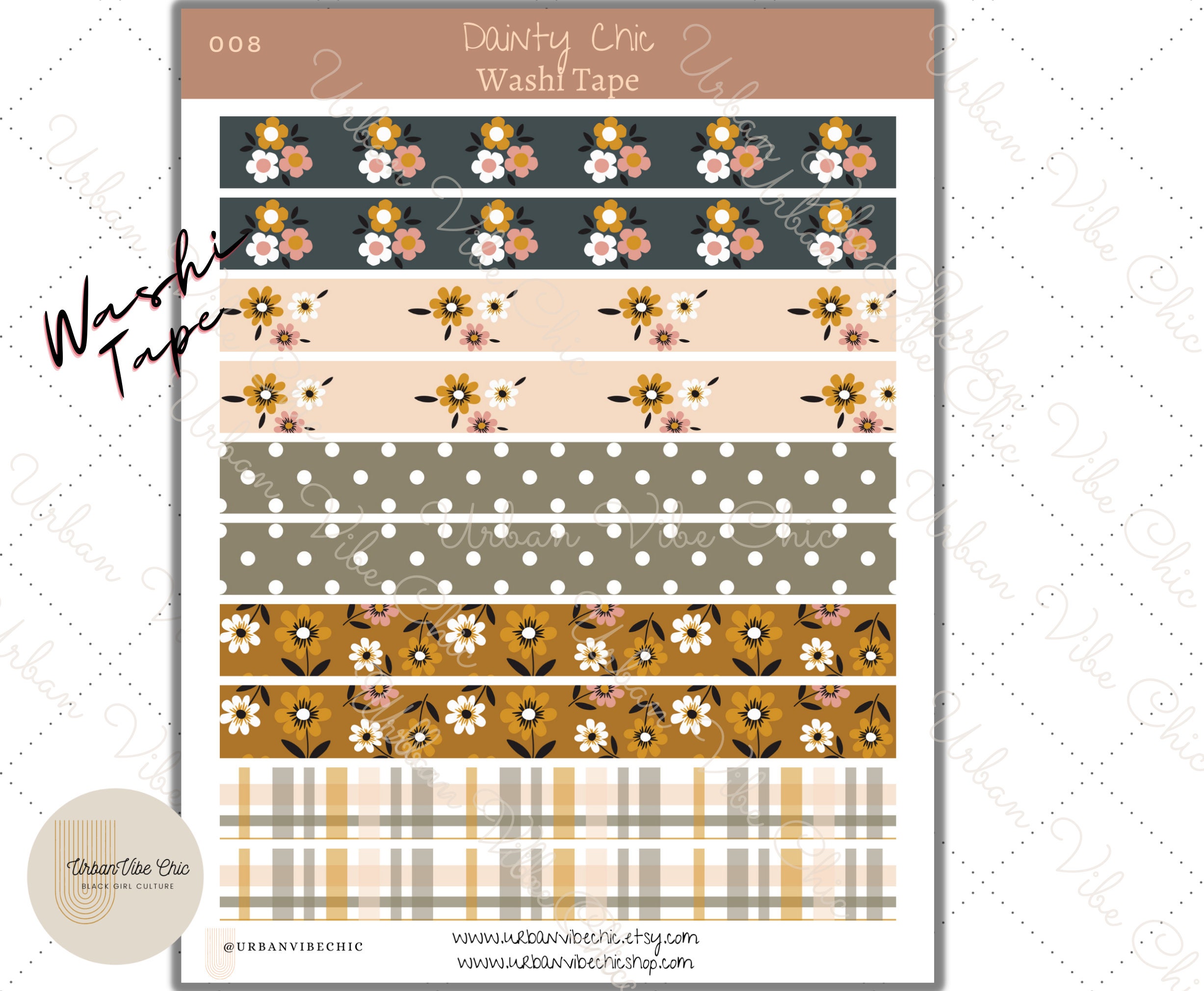 FAYWARE Washi Vintage Stickers for Scrapbooking - Ephemera Sticker