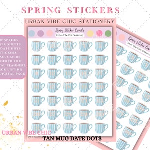 Datumspunkte, Frühlingsaufkleber, Wochenaufkleber, Blumenaufkleber, Urban Vibe Chic, Planer Frühling, Planerzubehör, Fashion Kit, Black Girl
