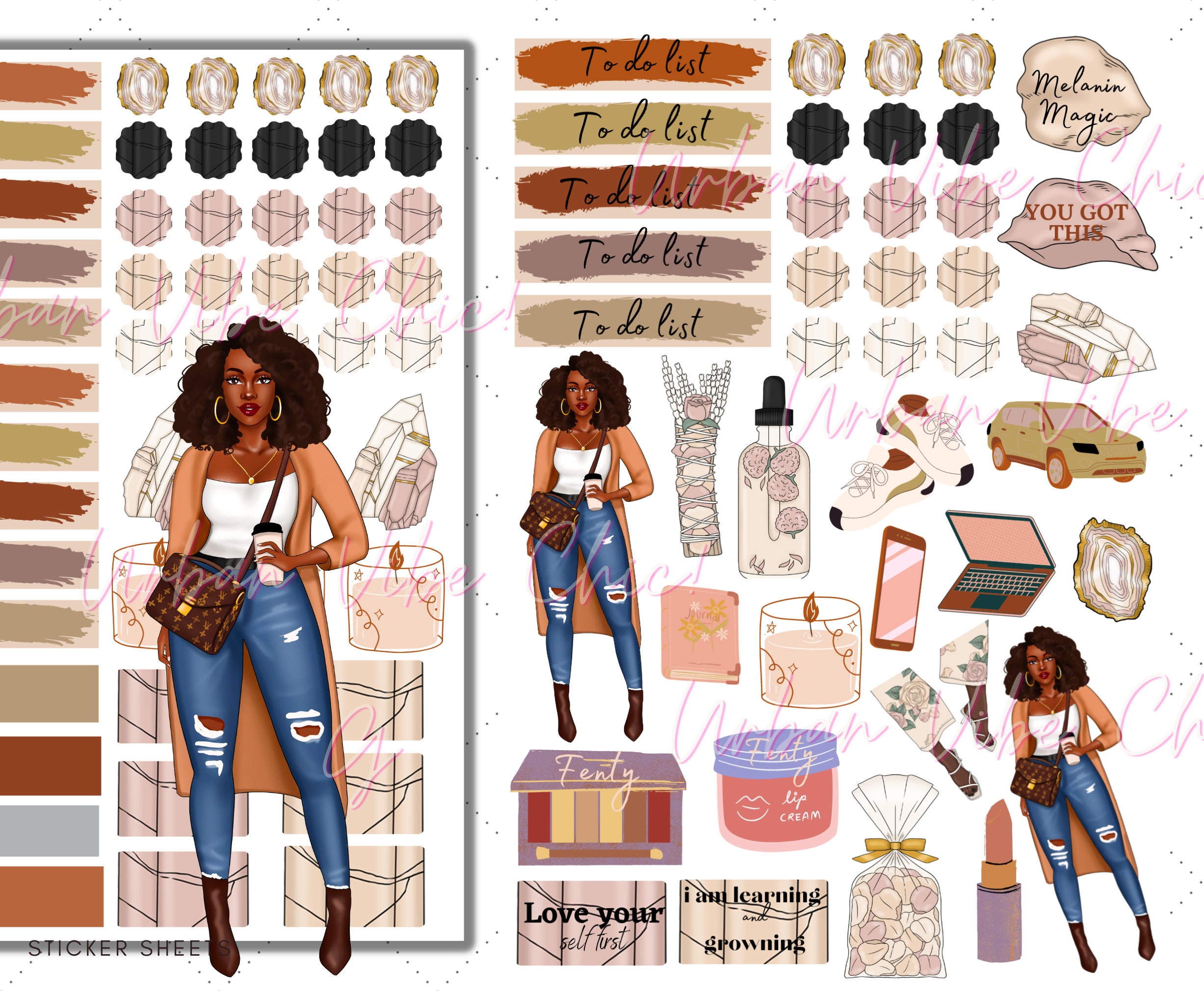 African American Woman Student Planner August – July
