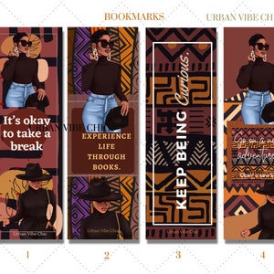 Black Girl Bookmarks |African American Gifts | Gifts for Her| Bookish| Black Women Gifts | Well Read Black Girl| Black Owned| Bookmark Set