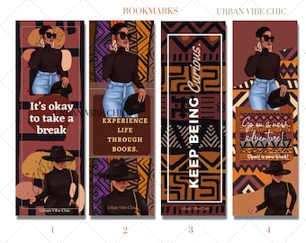 Black Girl Bookmarks |African American Gifts | Gifts for Her| Bookish| Black Women Gifts | Well Read Black Girl| Black Owned| Bookmark Set