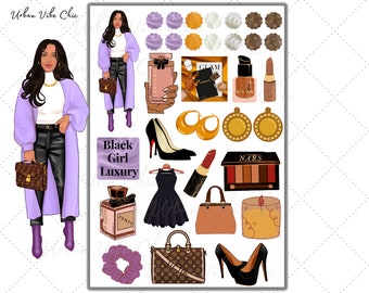 Black Girl Magic Sticker: Modische afroamerikanische Frauen