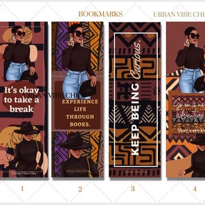 Marque-pages fille noire | Cadeaux afro-américains | Cadeaux pour elle| Livre| Cadeaux pour femmes noires | Lisez bien Black Girl | Propriété noire | Ensemble de signets