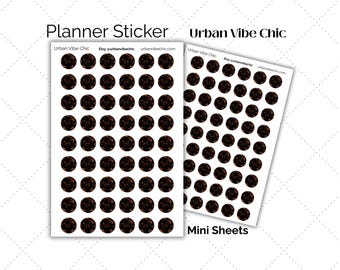 Mini Tortoise Shell Planner Tabs Stickers | Neutral Planner Labels | Journal Tabs | Planner Stickers | Minimal Stickers | Sticker Kit
