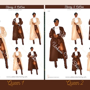 Black Girl Magic Planner Sticker Sheets,Black Girl Planner Stickers, Black Women, Black Girl Luxury Planner Sticker, Black Planners Stickers