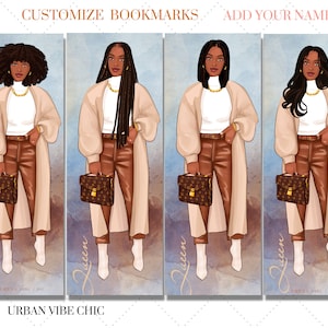 Personalisierte Lesezeichen I Schwarze Mädchen Lesezeichen | Afroamerikanische Geschenke | Schwarze Frauen Geschenke | Gut lesen Black Girl| Black Owned| Lesezeichen Set