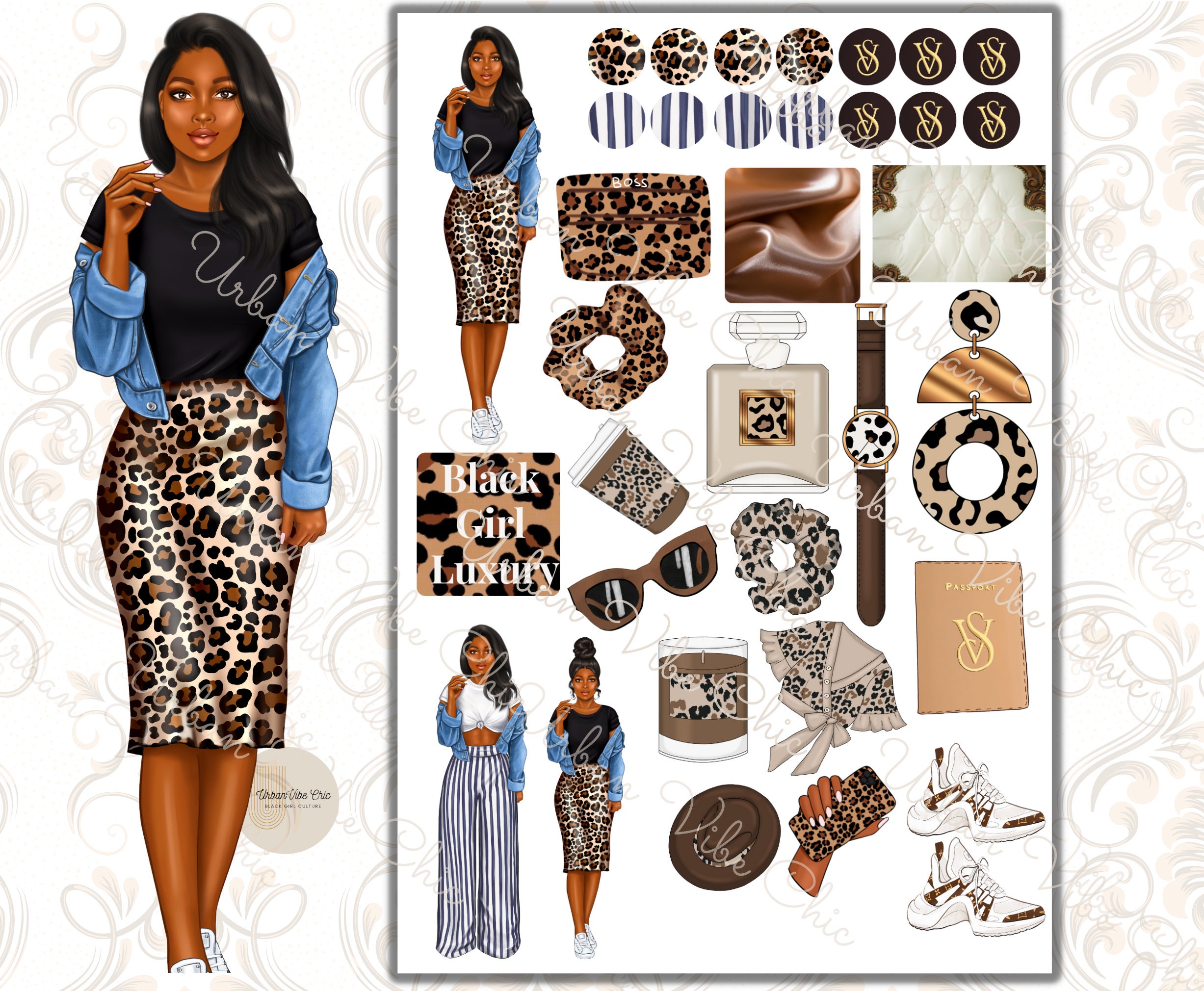 Black Owned Affirmation Stickers Black Women Black Girl Planner