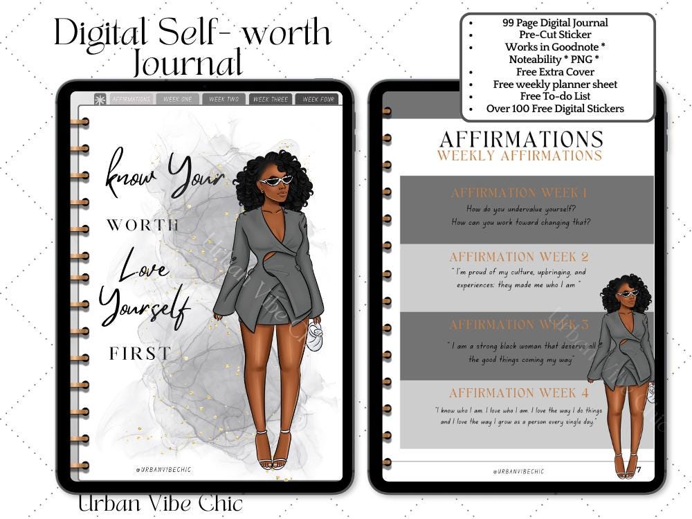 Digital Self-Care Journal: Mindfulness & Wellness Planner (GoodNotes)