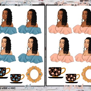 Schwarze Mädchen Sticker, schwarze Sticker, Sticker schwarze Frauen, Sticker, schwarze Sticker, Urban Vibe Chic
