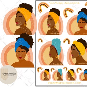 Autocollants de planificateur de fille noire, femmes noires, autocollant de planificateur afro-américain, autocollants de planificateurs, propriété de Noirs, autocollants d’affirmation, autocollants