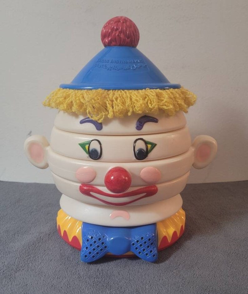 Texas Instruments Stack a Round Clarence the Clown Vintage Etsy
