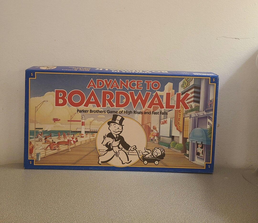 Vintage Board Game Advance to Boardwalk 1985 - Etsy