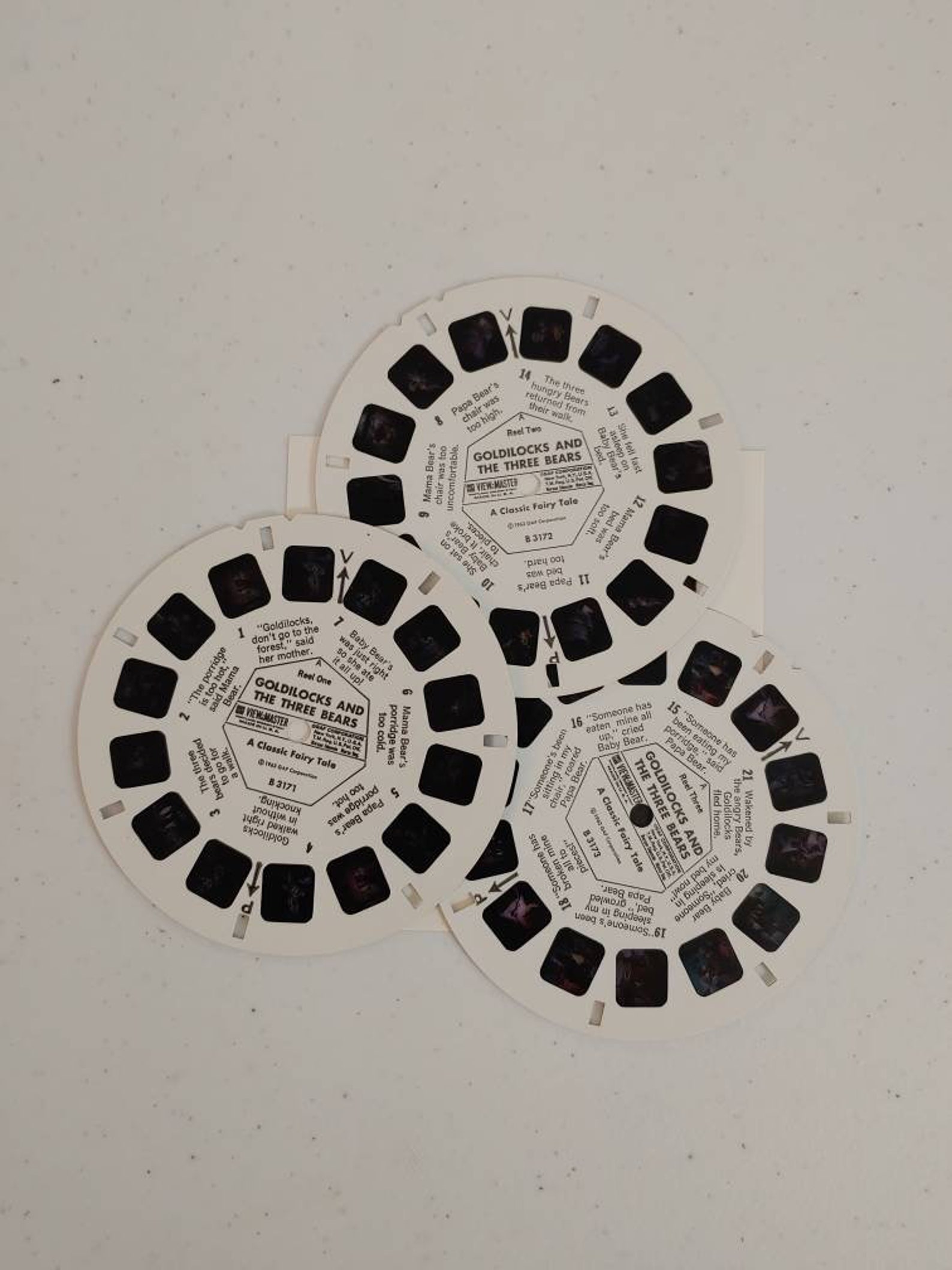 Vintage 1963 Goldilocks and the Three Bears GAF View-master Reels - Etsy