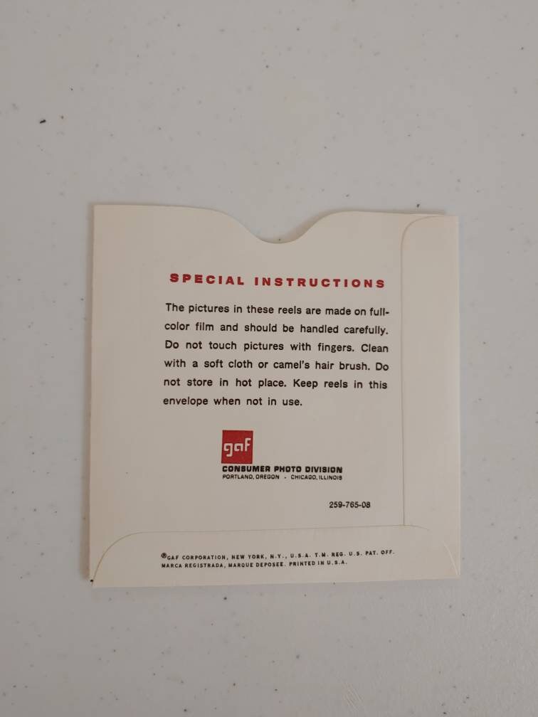 Vintage 1963 Goldilocks and the Three Bears GAF View-master Reels - Etsy