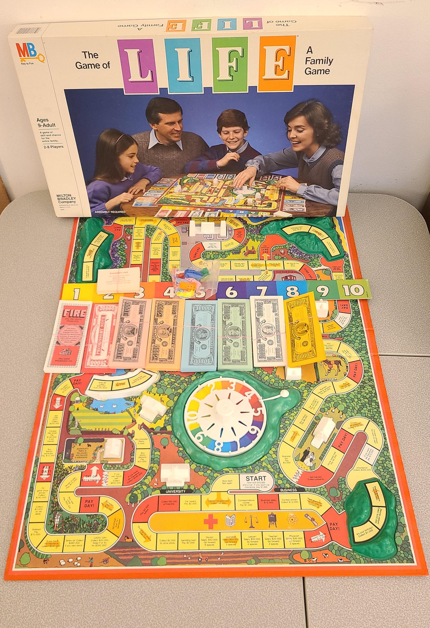人生ゲーム 80s The Game of LIFE The Game of LIFE Dated 1985 Board Game - Model Number 04000
