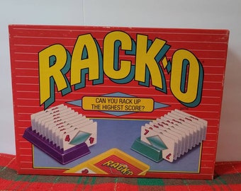 Rack-o by Parker Brothers 1992 | Ages 8 to Adult | 2 to 4 Players | Can You Rack Up The Highest Score? | Vintage Strategy Game | Party Game