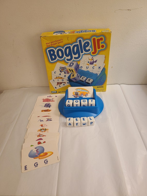 Boggle Jr Game, A Preschool Learning Game, Parker Brothers Boggle 