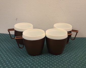 SET of 3 Vintage Aladdin Plastic Insulated Coffee Cups, Green, White Bands,  Insides, Laredo Boots Advertising, Patio, Picnic Thermal Mugs, 3 - Etsy