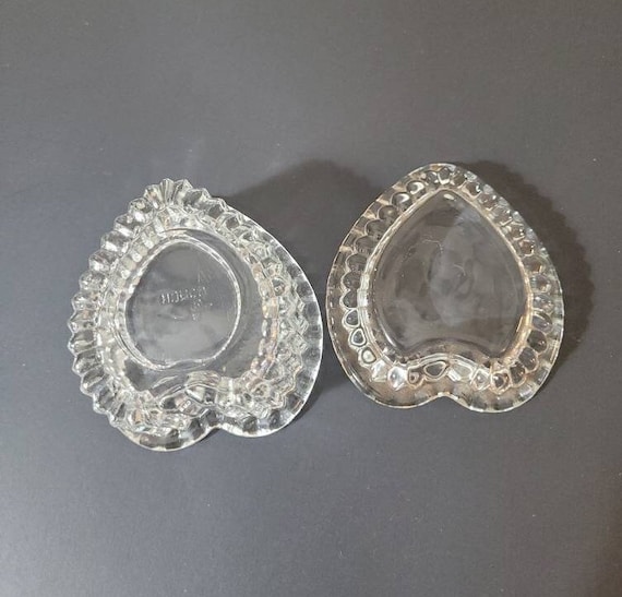 Crystal Heart Jewelry/Trinkets Box/Homco Heart Shaped… Gem